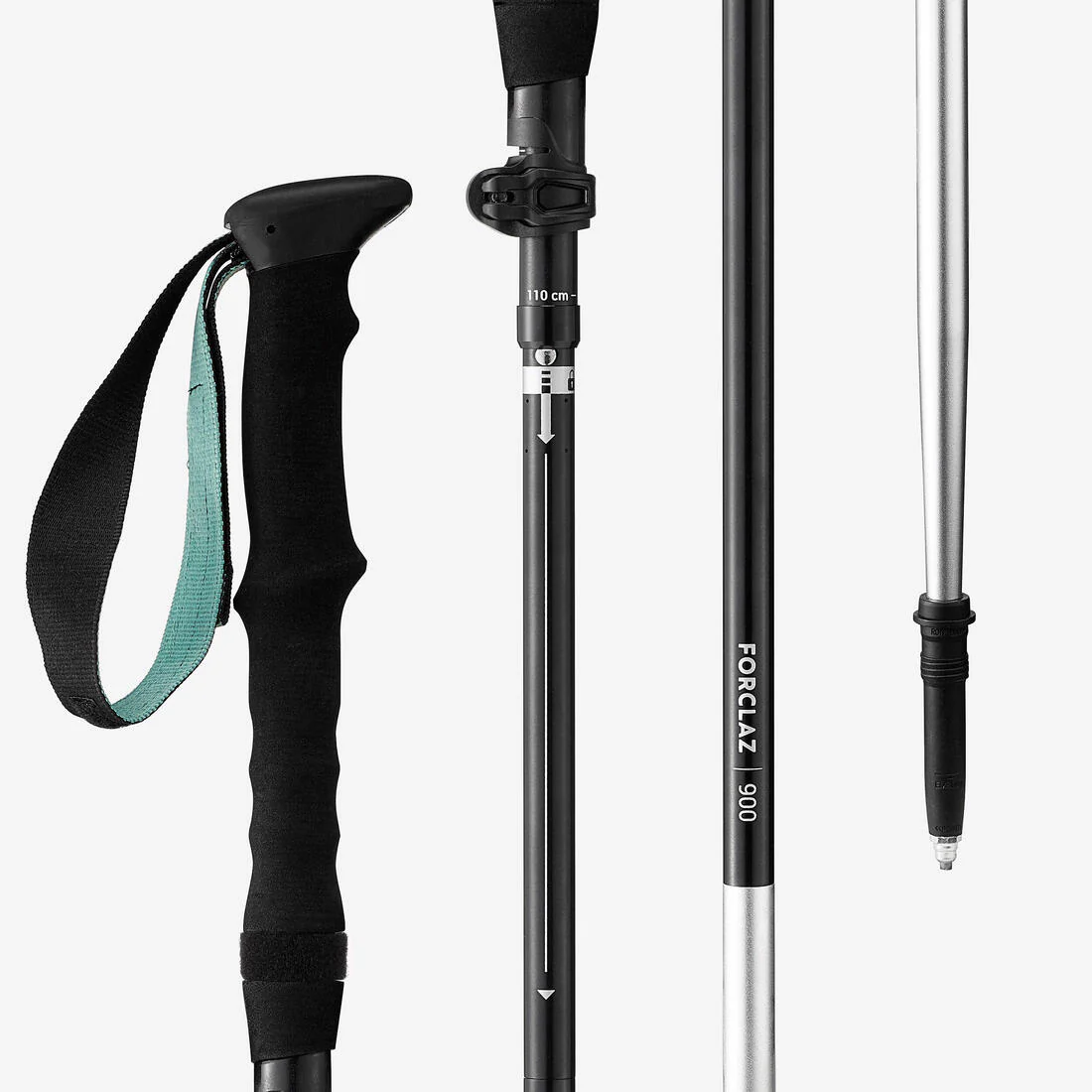 1 bâton ultra-compact de trek - MT900 noir - Image 4