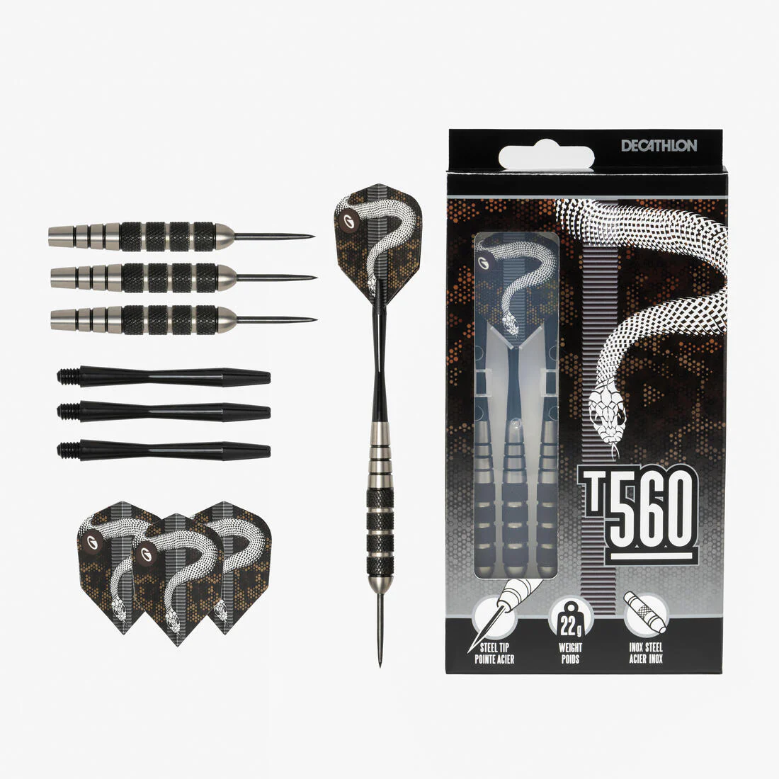 3 FLECHETTES POINTES ACIER T560 - Image 6