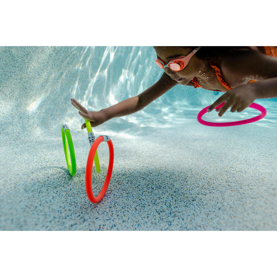 4 anneaux aquatiques lestés multi couleurs - Image 6
