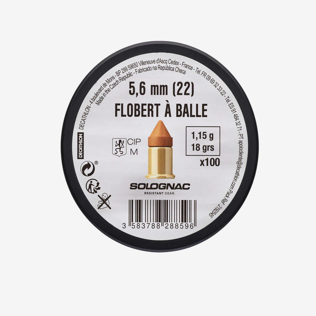 BALLE BOSQUETTE 22 FLOBERT X100 Q - Image 4