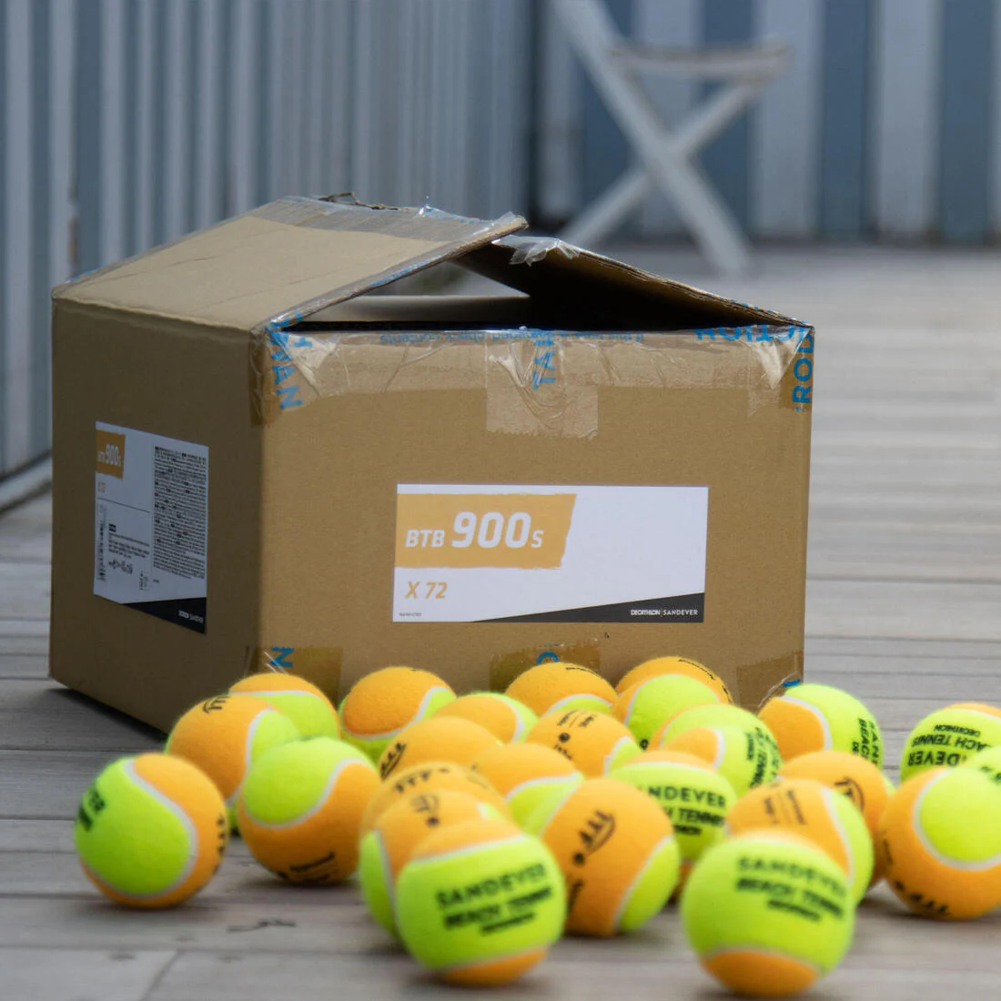 BALLE DE BEACH TENNIS BTB 900 ORANGE S X72 - Image 10