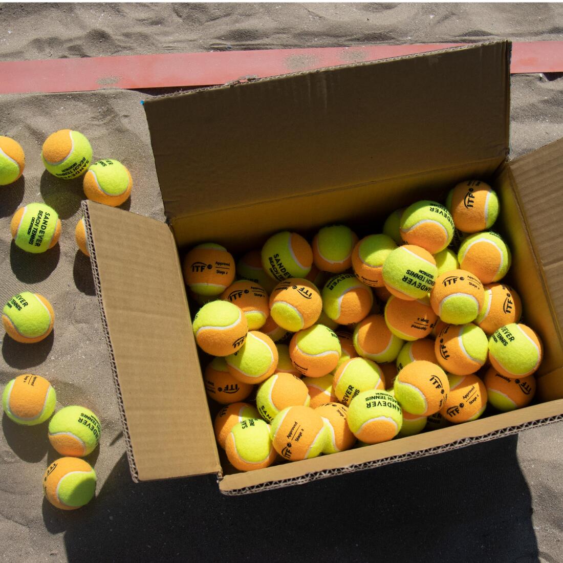 BALLE DE BEACH TENNIS BTB 900 ORANGE S X72 - Image 4
