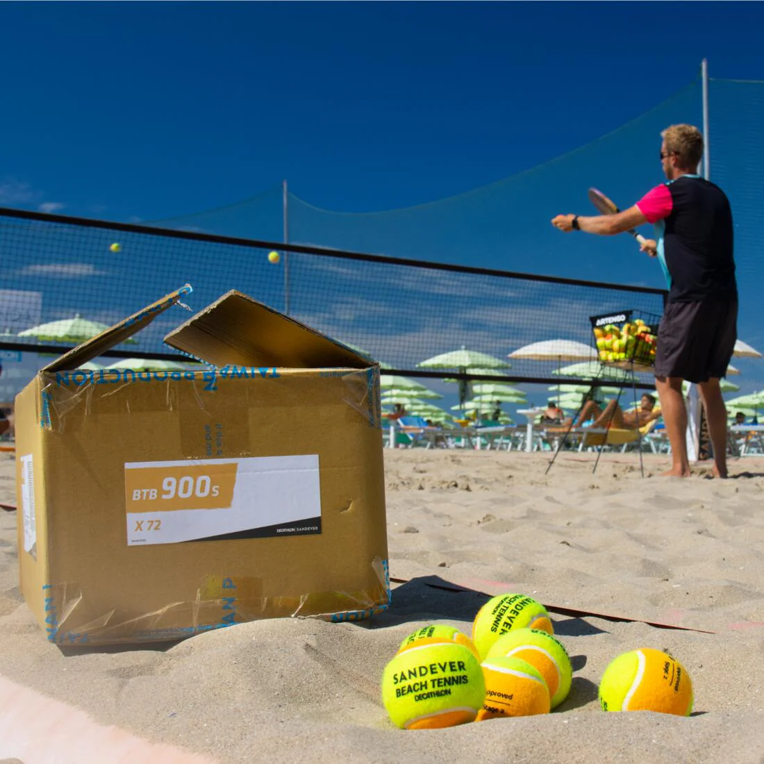 BALLE DE BEACH TENNIS BTB 900 ORANGE S X72 - Image 7