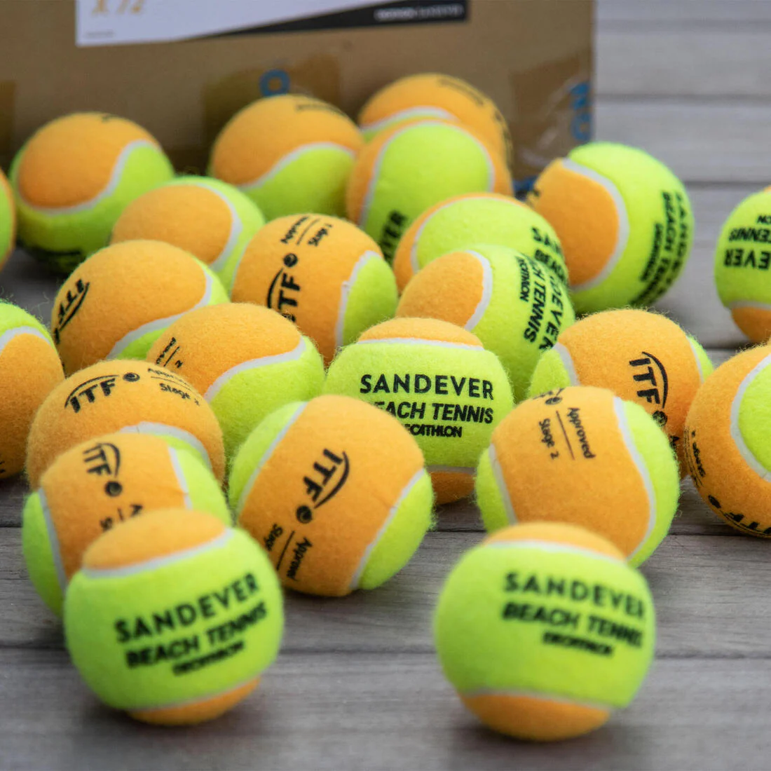 BALLE DE BEACH TENNIS BTB 900 ORANGE S X72 - Image 9