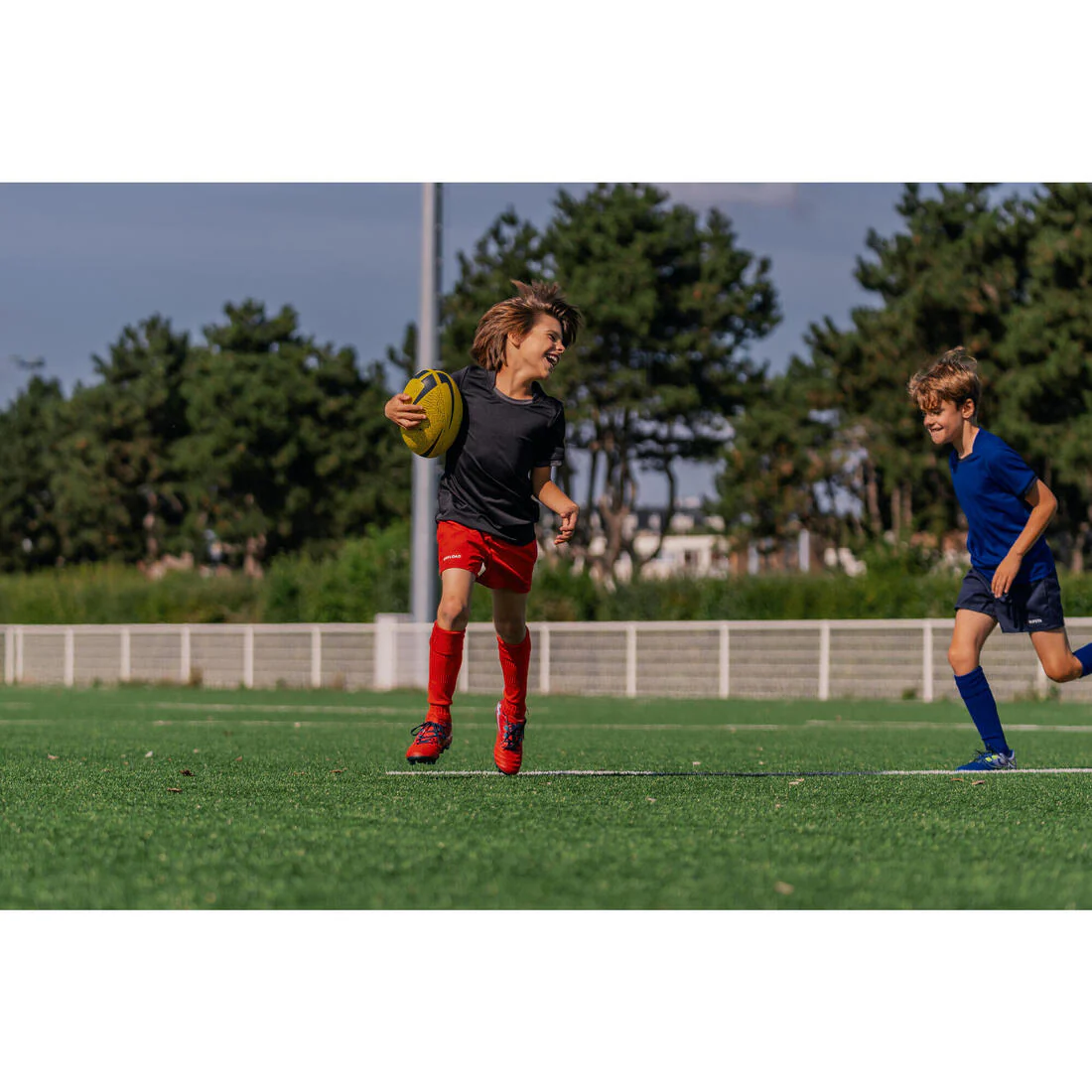 Ballon de rugby enfant - R100 initiation light taille 3 jaune - Image 9