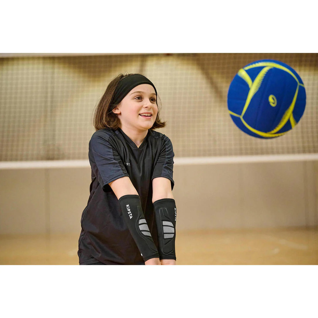 Ballon de volley-ball - vb500 soft 230/250 g bleu et jaune - Image 11