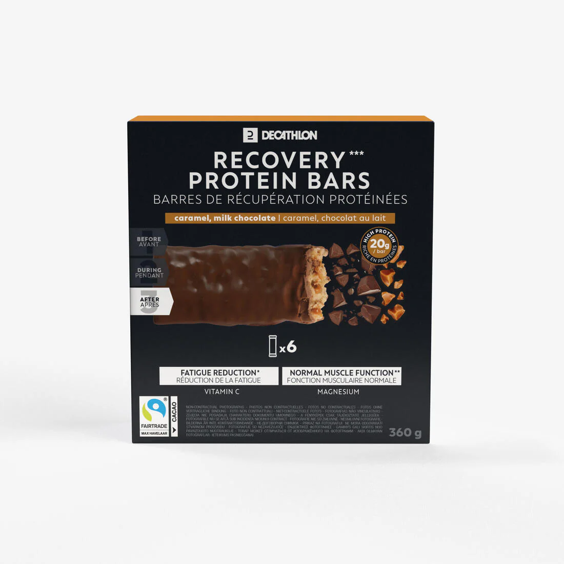 Barre protéinée de récupération *6 chocolat / coco - Image 3