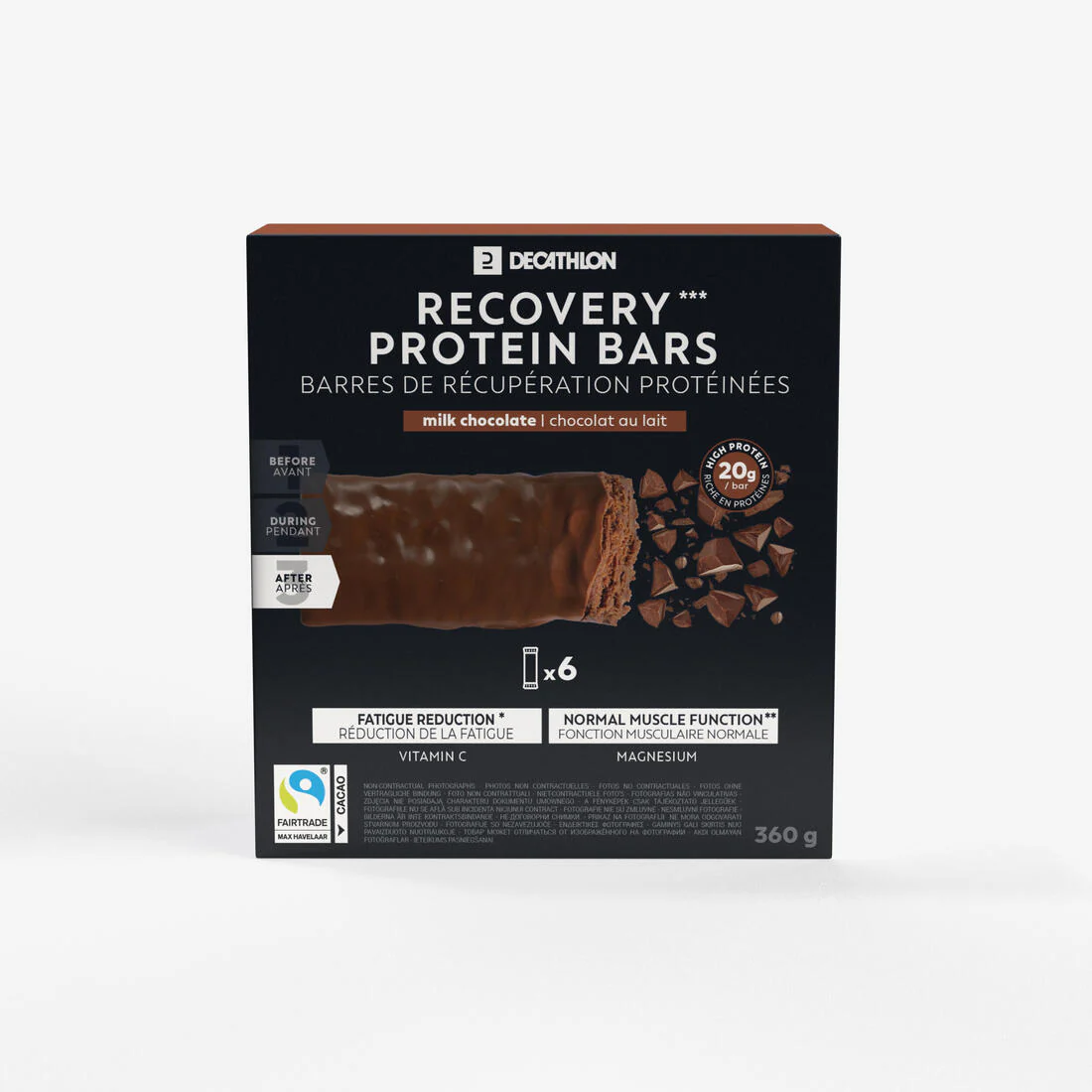 Barre protéinée de récupération *6 chocolat / coco - Image 4