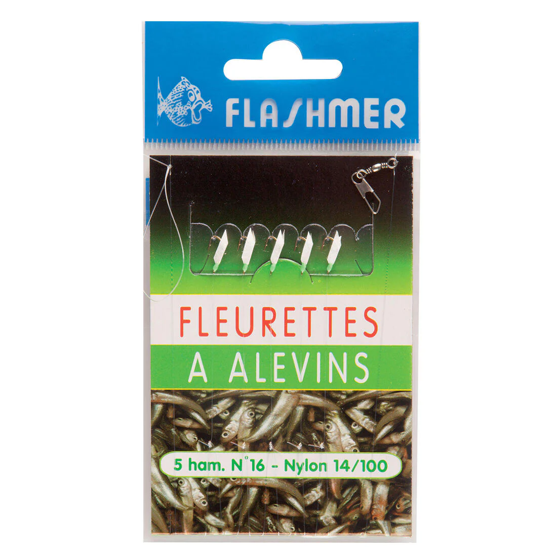 Bas de ligne Fleurette à alevins N°16 x5 pêche en mer