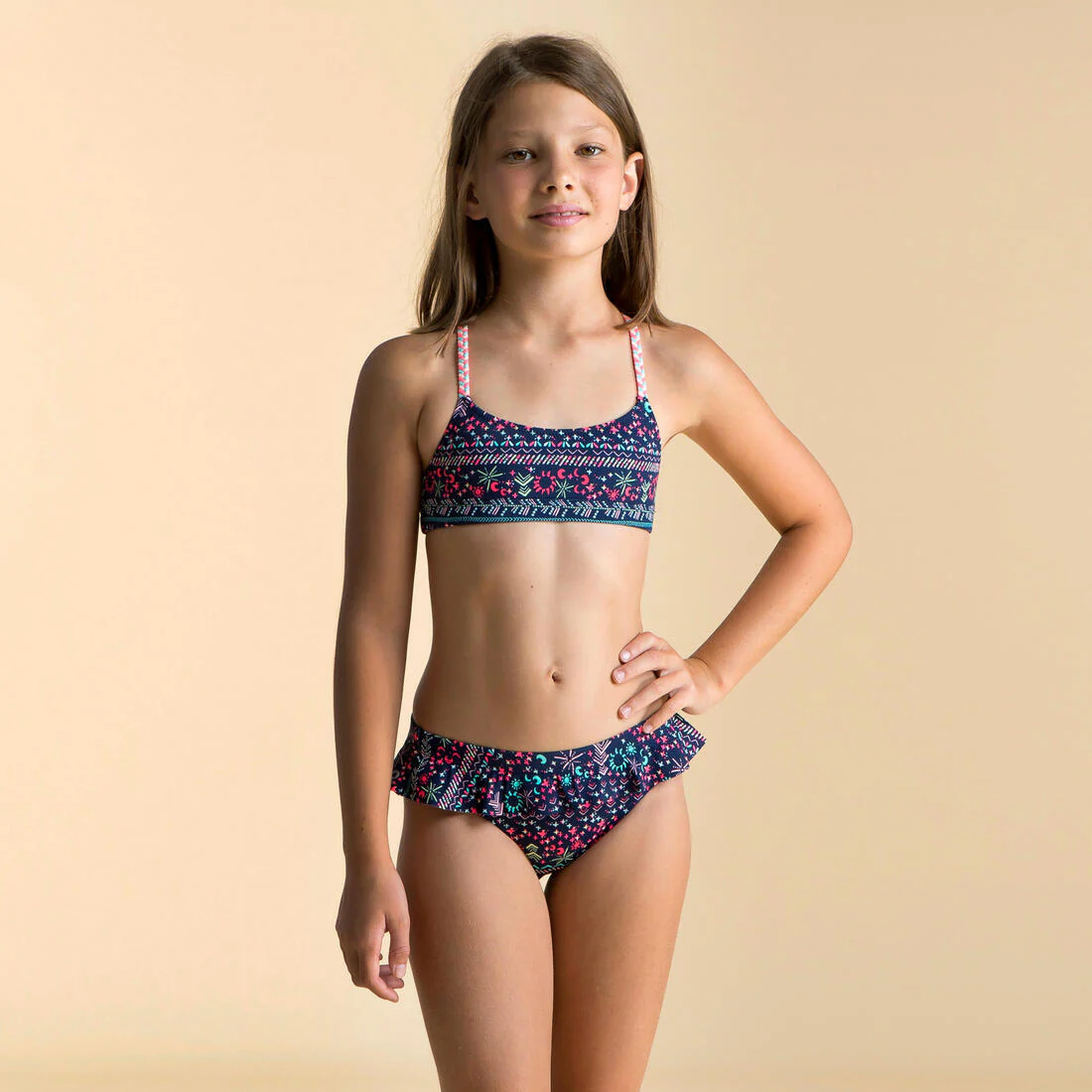 Bas de Maillot de Bain de Natation Lila Fille - Image 7