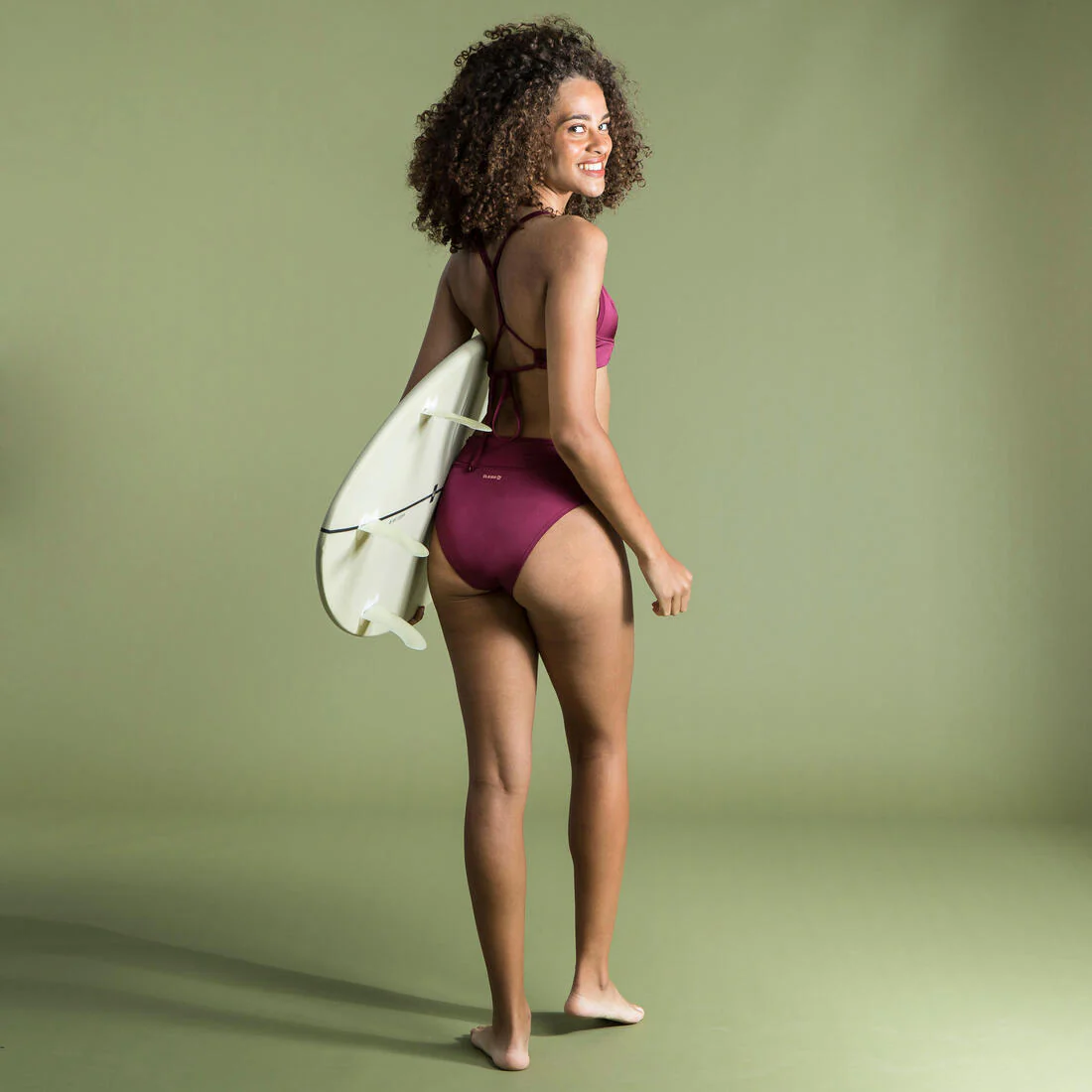 BAS DE MAILLOT DE BAIN DE SURF FEMME TAILLE HAUTE GAINANTE NORA - Image 23