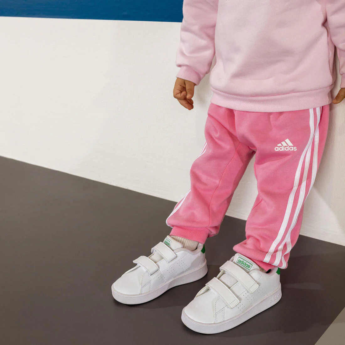 Baskets à scratch bébé - ADIDAS ADVANTAGE blanc/vert - Image 10