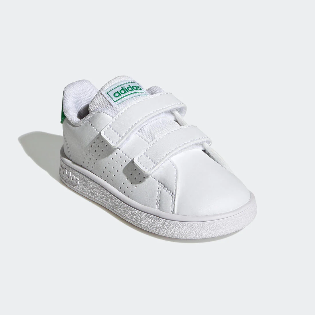 Baskets à scratch bébé - ADIDAS ADVANTAGE blanc/vert - Image 3