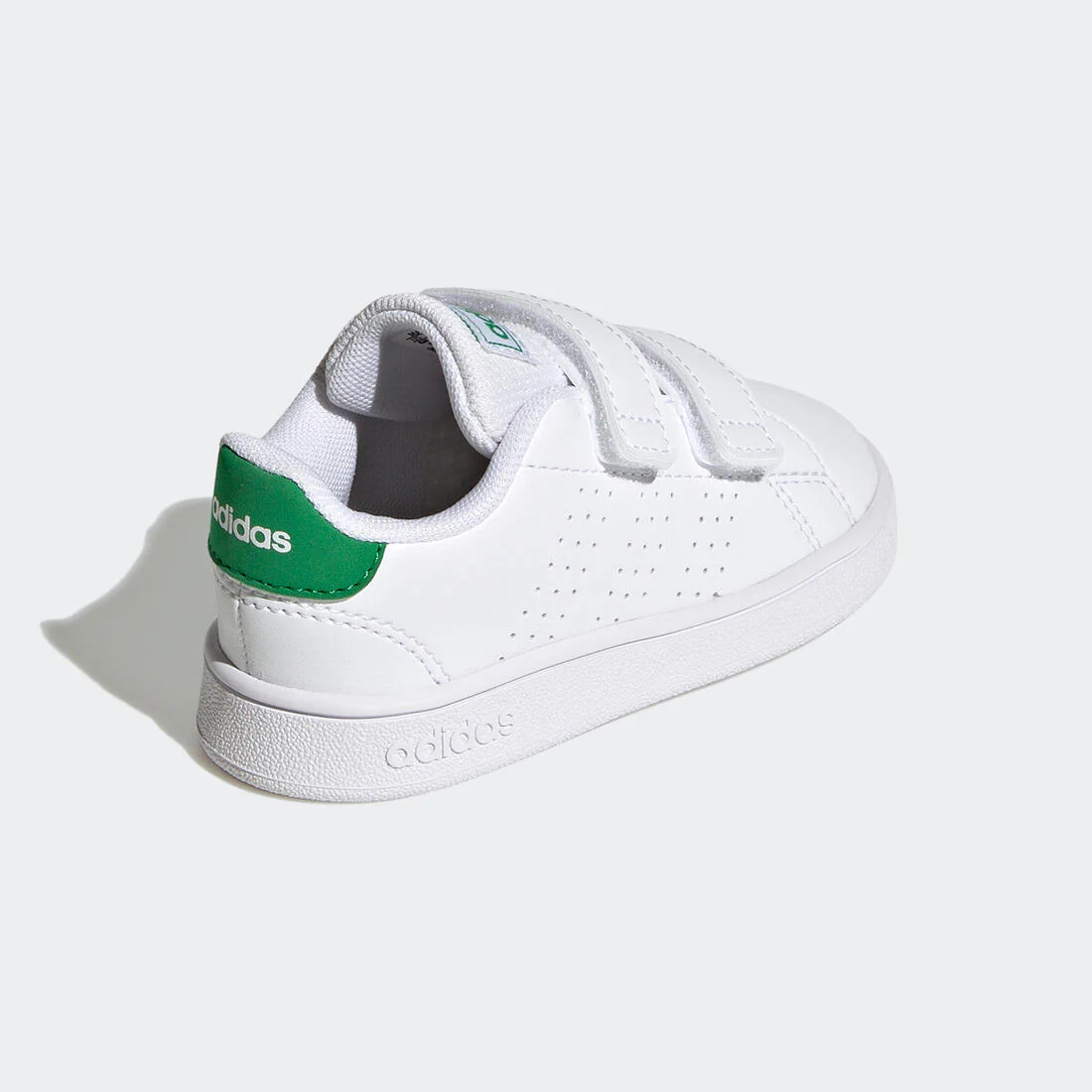 Baskets à scratch bébé - ADIDAS ADVANTAGE blanc/vert - Image 4