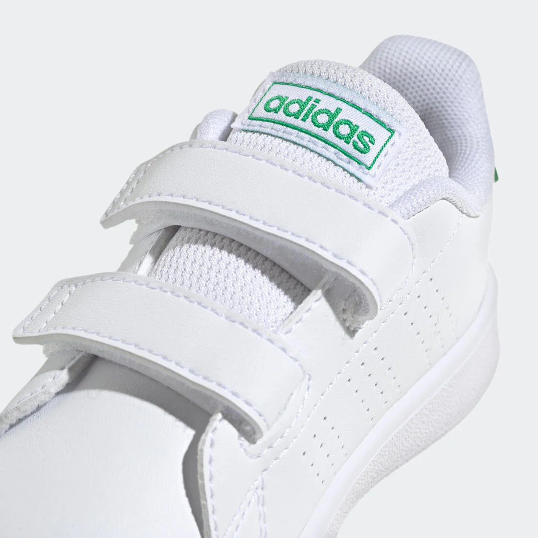 Baskets à scratch bébé - ADIDAS ADVANTAGE blanc/vert - Image 6