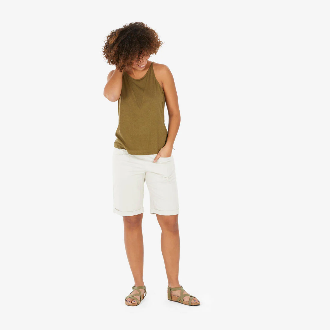 Bermuda de randonnée femme, NH500 - Image 3