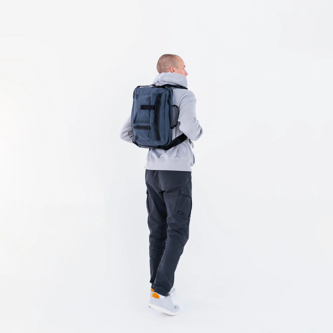 BESACE SAC A DOS - MARCHE URBAINE ACTIV MBLTY - BACKENGER 20L TEXTILE NAVY - Image 3