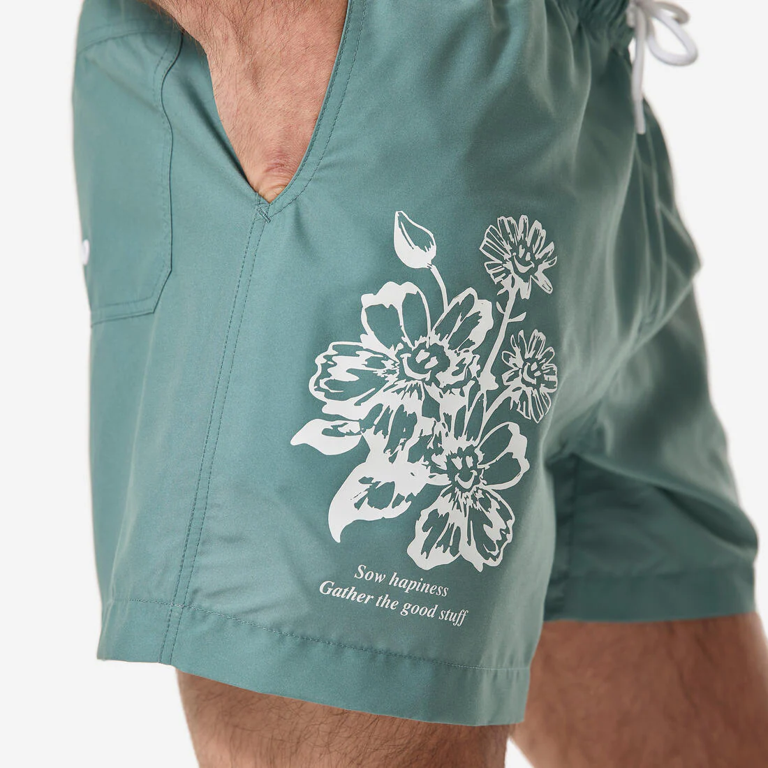 Boardshort surf short de bain court 15" homme, 100 Palmito - Image 41