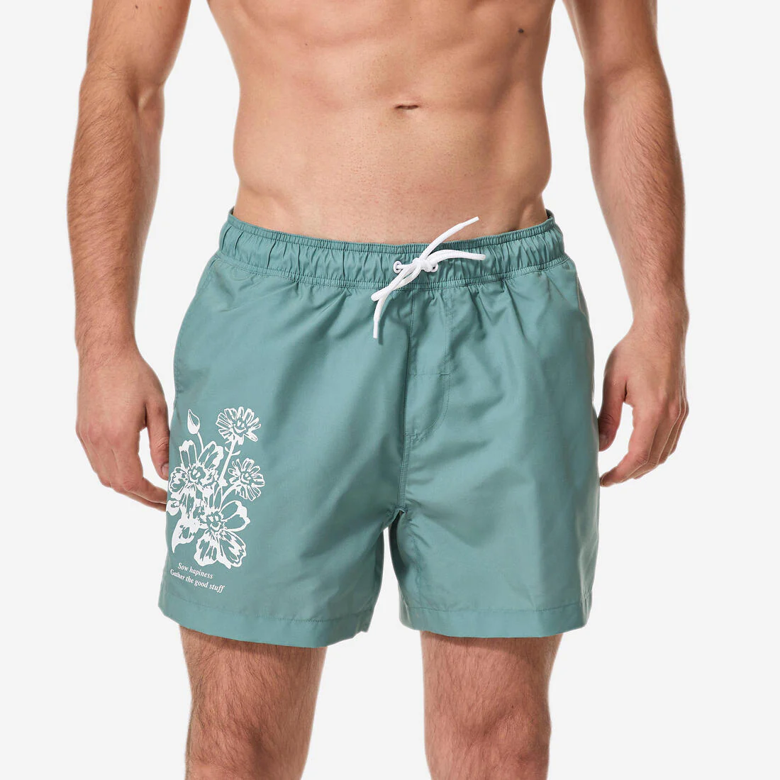 Boardshort surf short de bain court 15" homme, 100 Palmito - Image 6