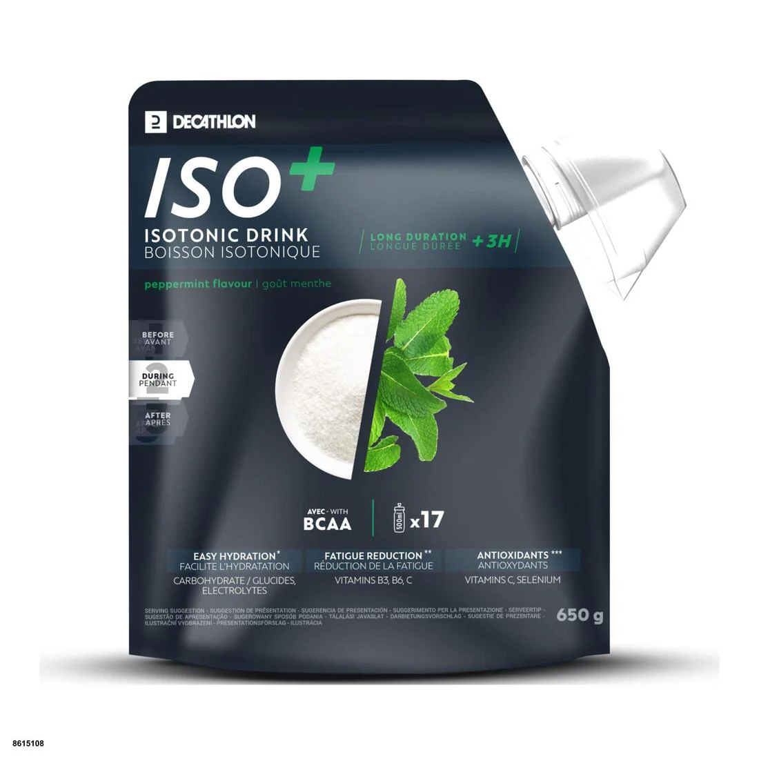 BOISSON ISOTONIQUE POUDRE ISO+ FRAISE - CERISE 650G - Image 14