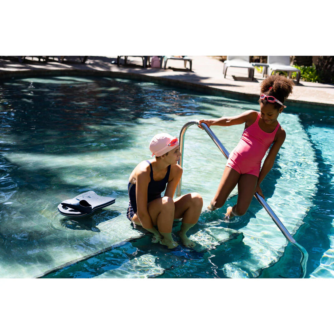 Bonnet de Bain en Maille Enduite - Tissu Uni - Taille S - Rose - Image 8