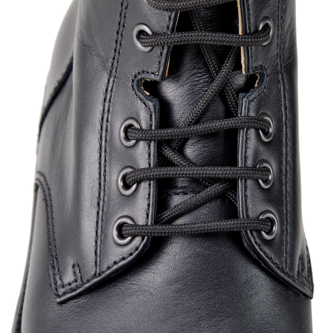 Boots équitation cuir paddock lacets Adulte - 560 noires - Image 12