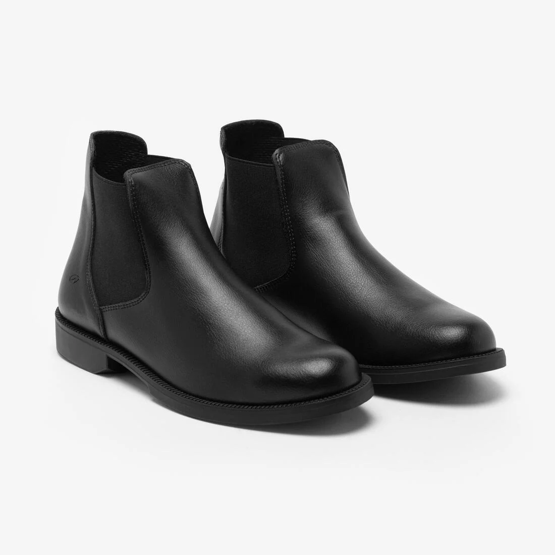 Boots équitation synthétique adulte - 500 noires - Image 4