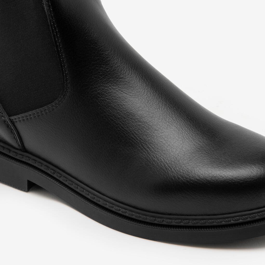 Boots équitation synthétique junior - 500 noires - Image 3