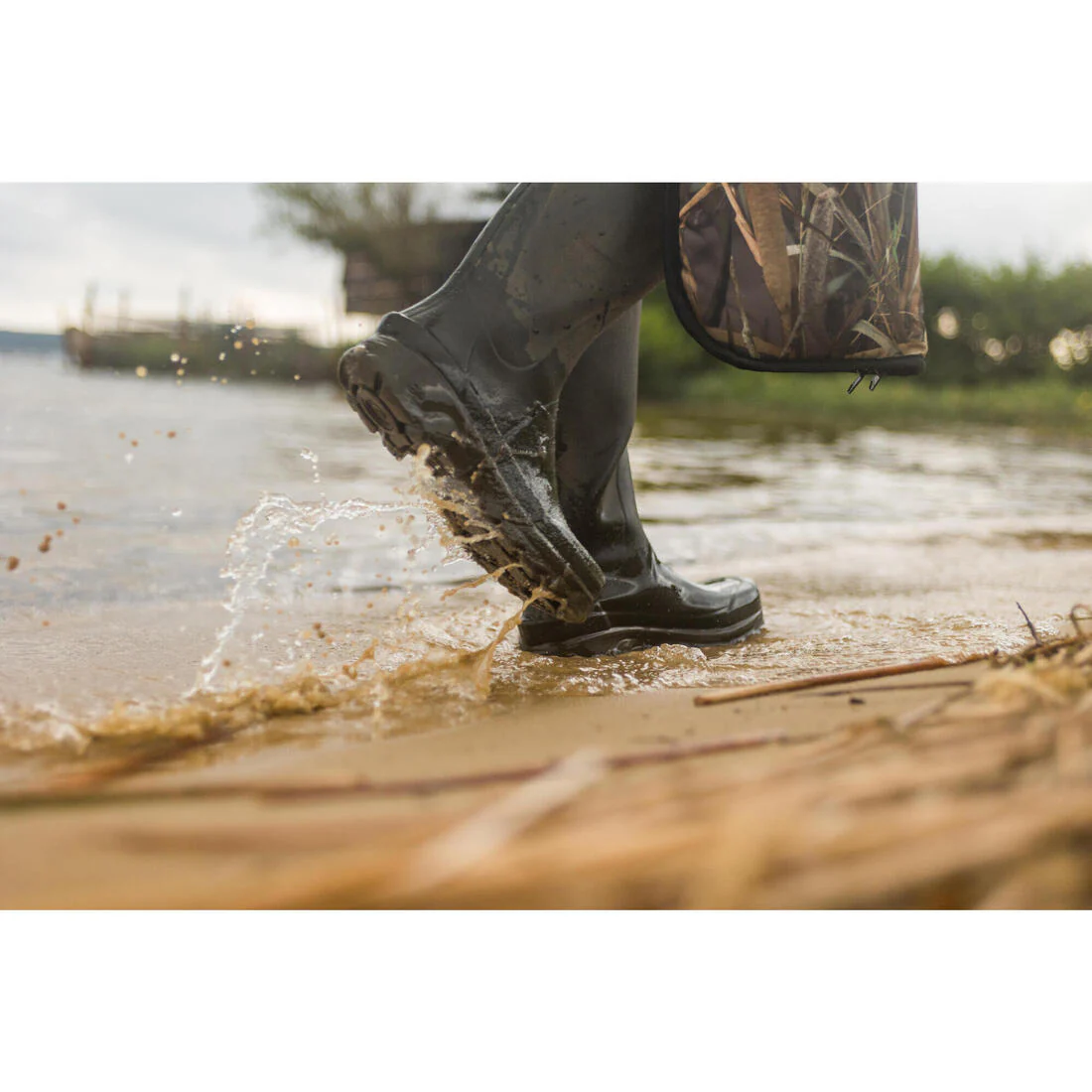 BOTTES CHASSE CAOUTCHOUC HOMME 500 VERTES - Image 12