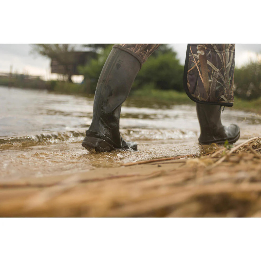 BOTTES CHASSE CAOUTCHOUC HOMME 500 VERTES - Image 9