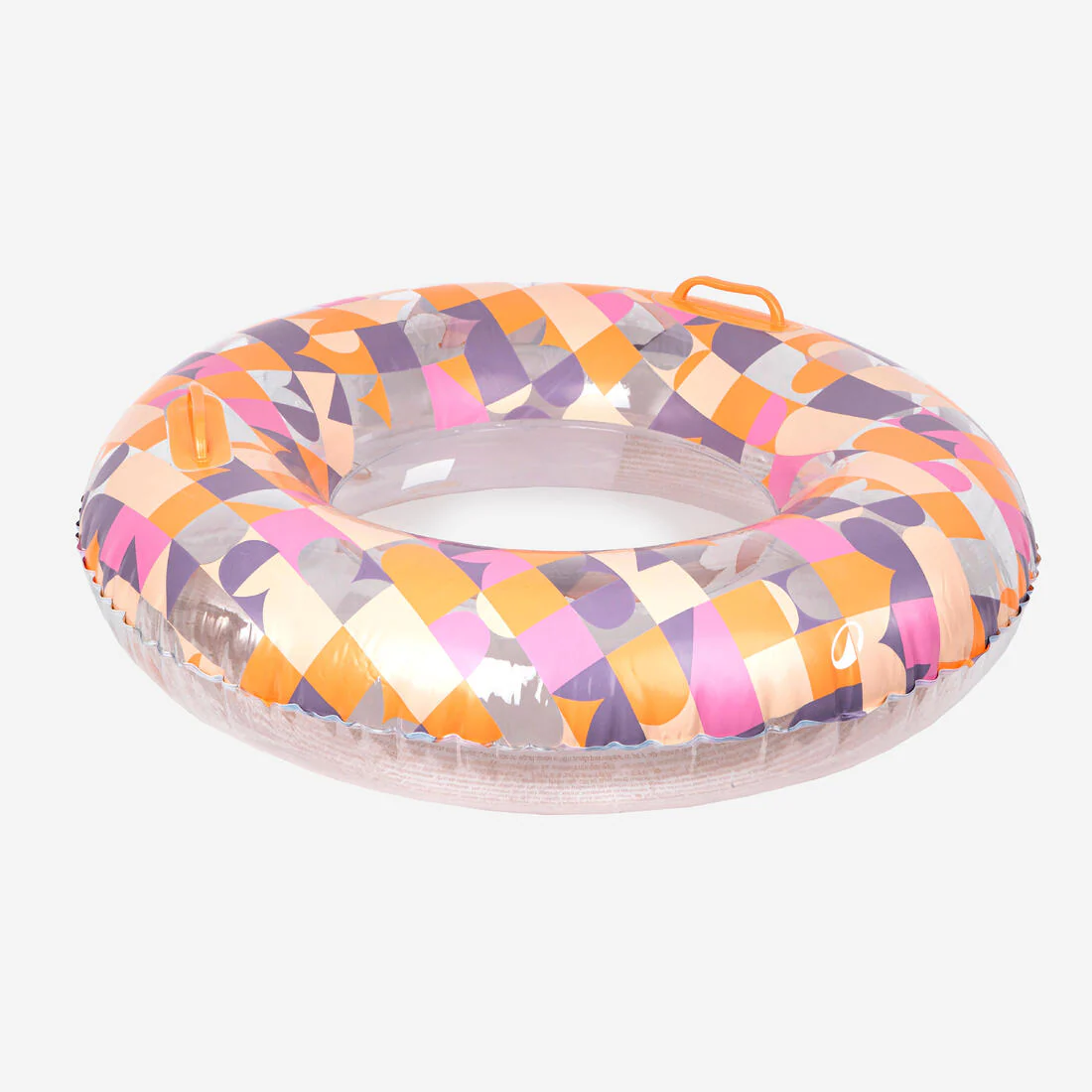 Bouée piscine gonflable imprimée grande taille 92 cm avec poignées - Image 5