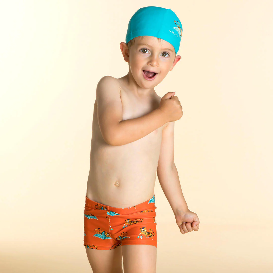 Boxer de bain bébé / enfant bleu imprimé crabes - Image 57