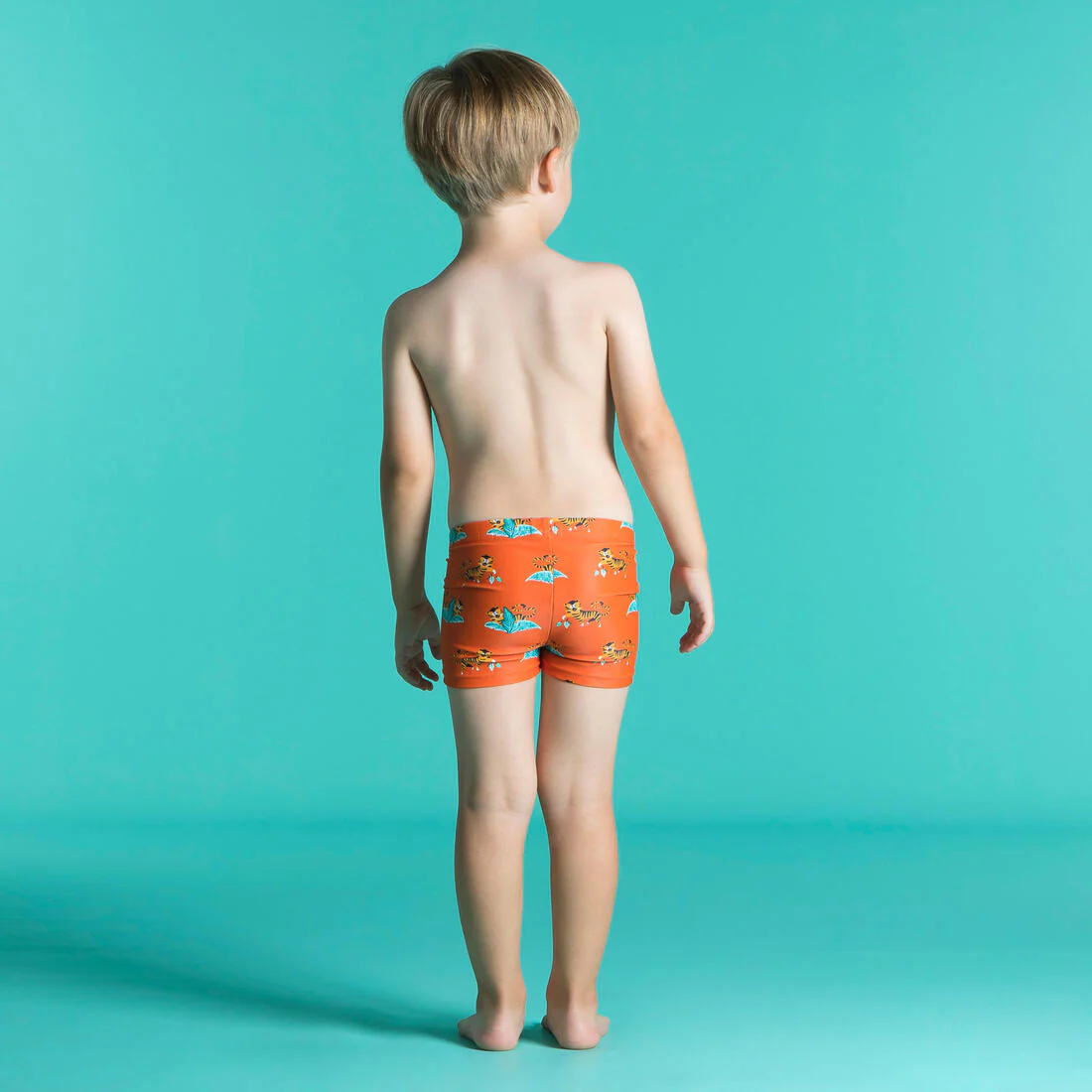 Boxer de bain bébé / enfant bleu imprimé crabes - Image 8