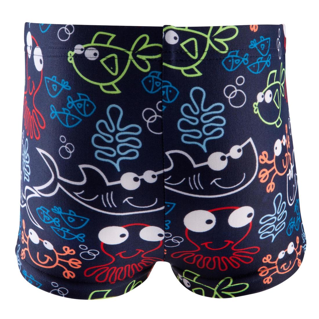 BOXER DE BAIN BEBE / ENFANT BLEU IMPRIME FISH - Image 6