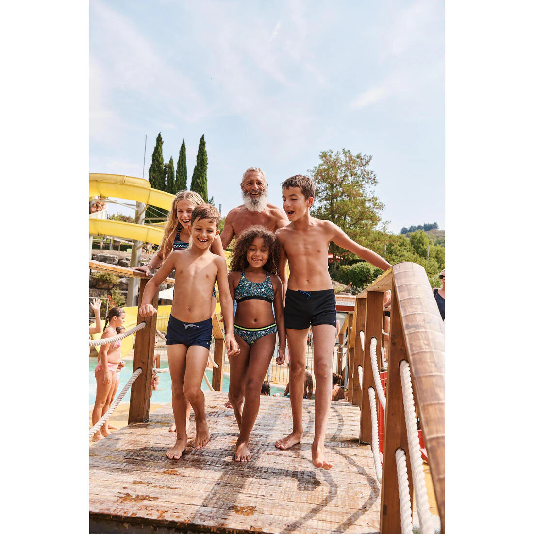 Boxer de bain natation Garçon enfant, 100 Plus marine - Image 20