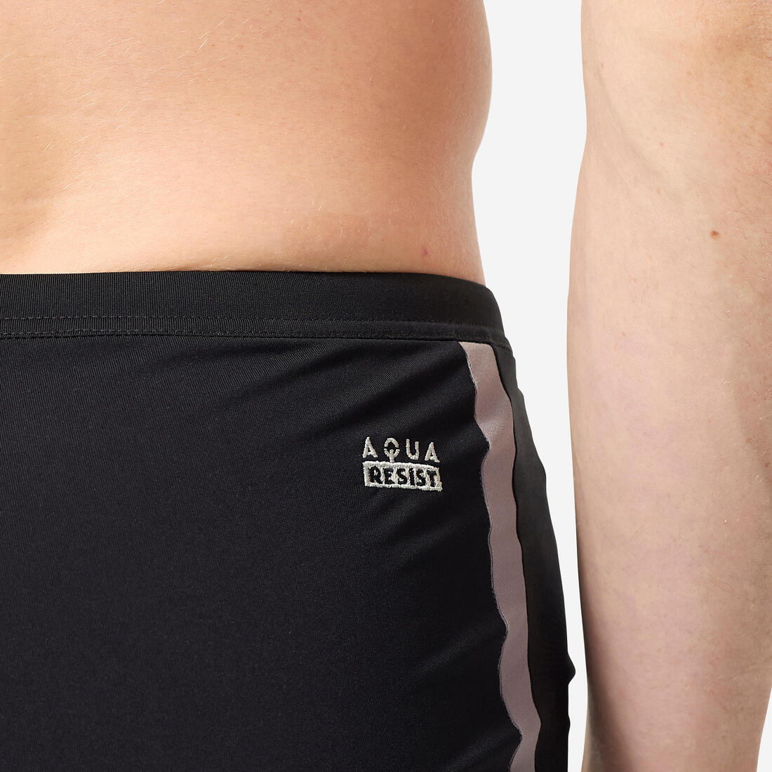 Boxer de bain natation homme, Negombo noir jaune - Image 5