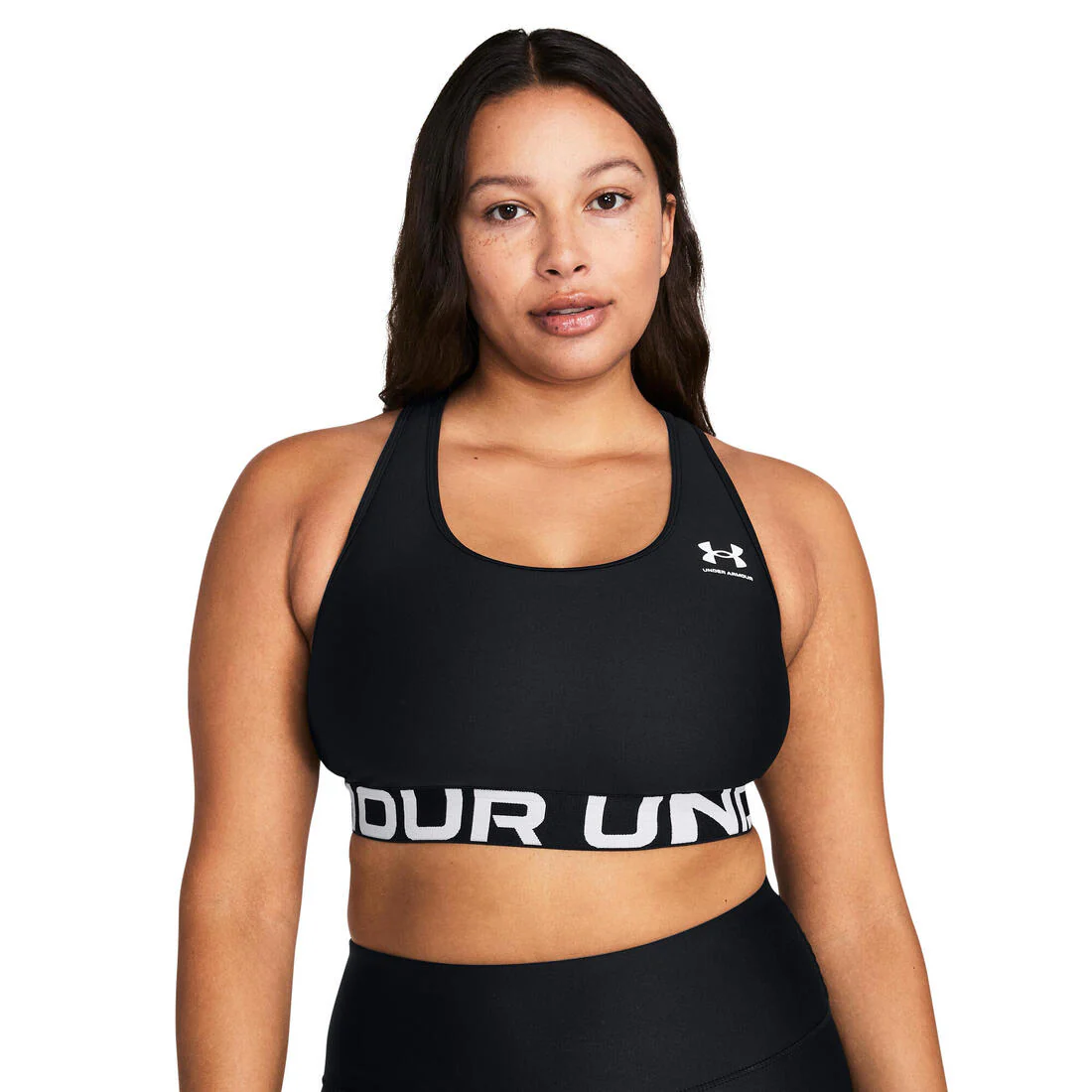 Brassière de sport HeatGear® Armour Mid Branded pour femme, noir - Image 4