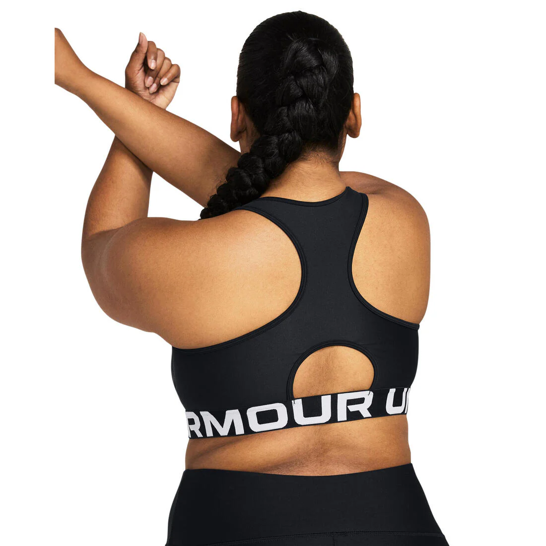 Brassière de sport HeatGear® Armour Mid Branded pour femme, noir - Image 6