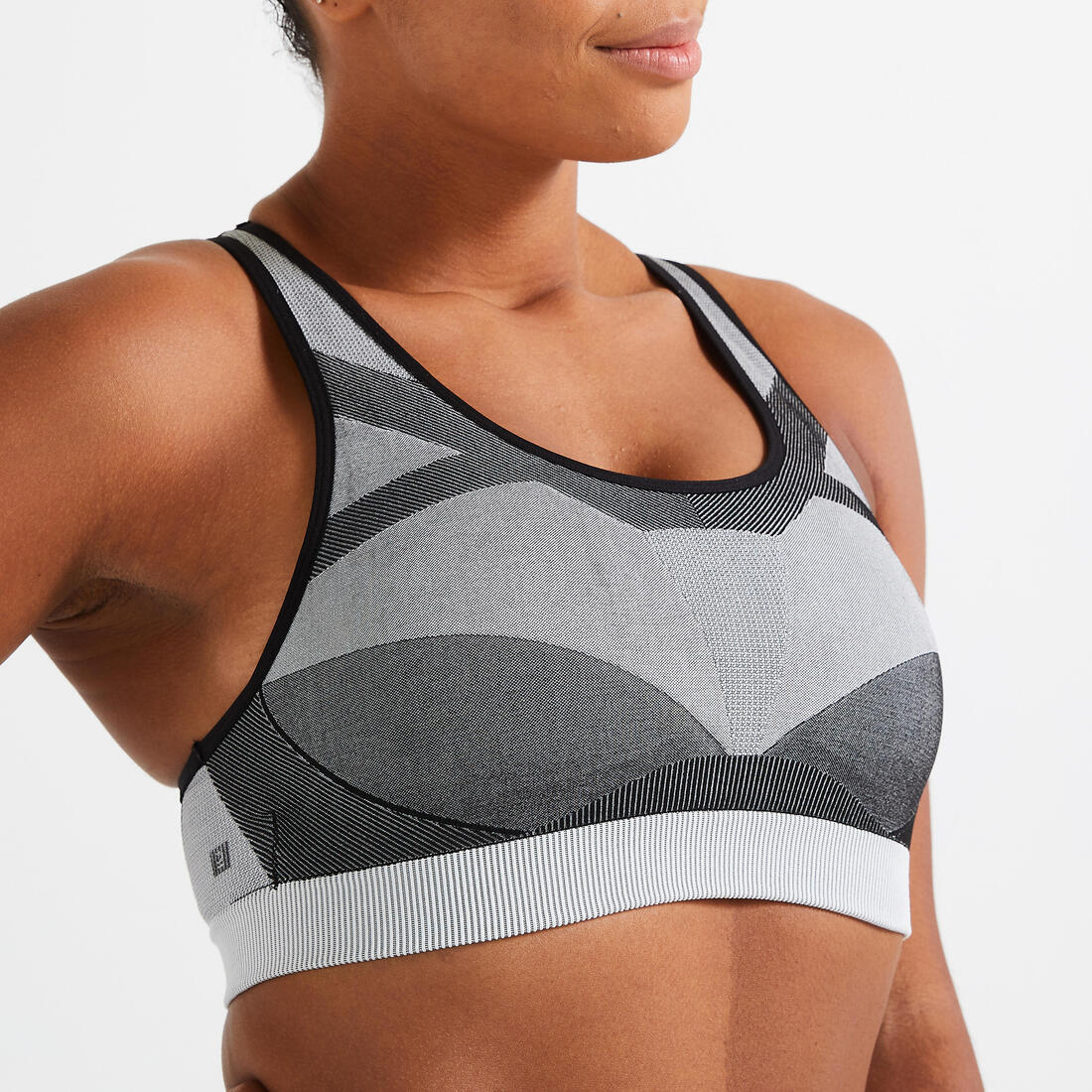 Brassière Fitness Seamless maintien modéré 560 Grise - Image 3