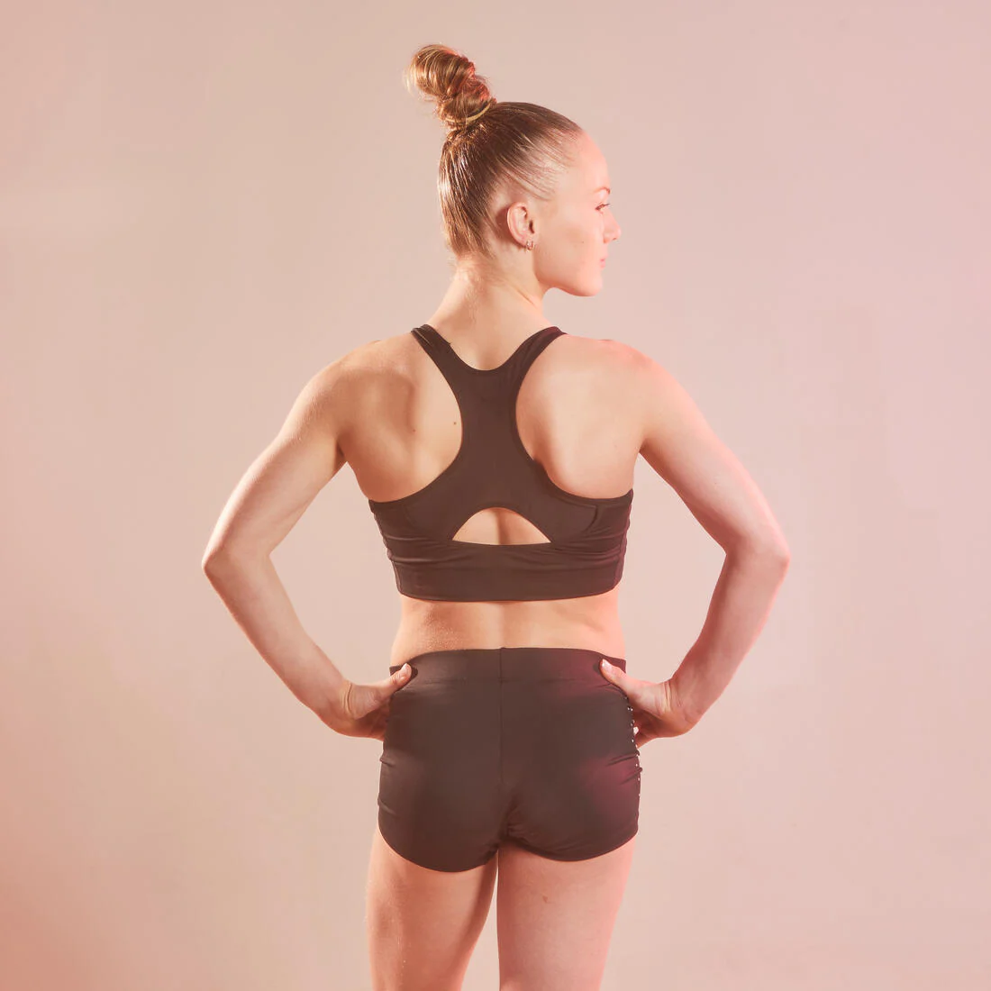 Brassiere gym noire fille 500 - Image 3