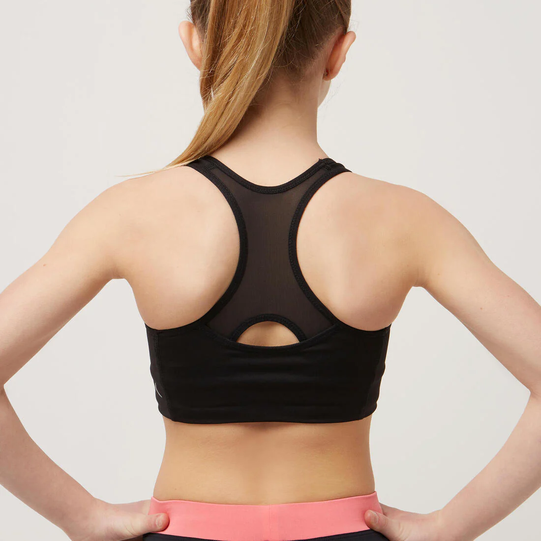 Brassiere gym noire fille 500 - Image 8