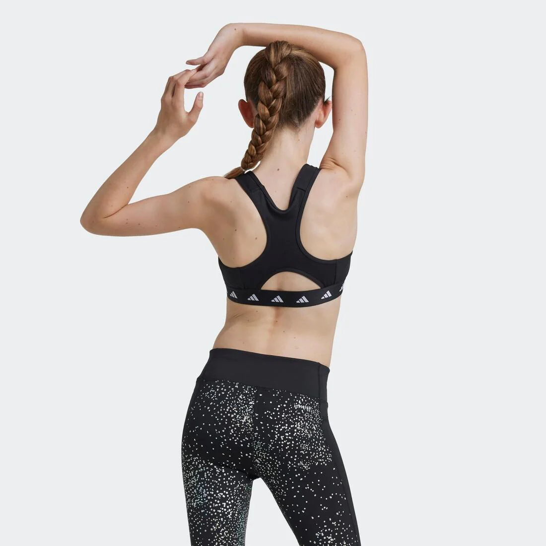 Brassière Techfit Power React Enfants, noire - Image 3