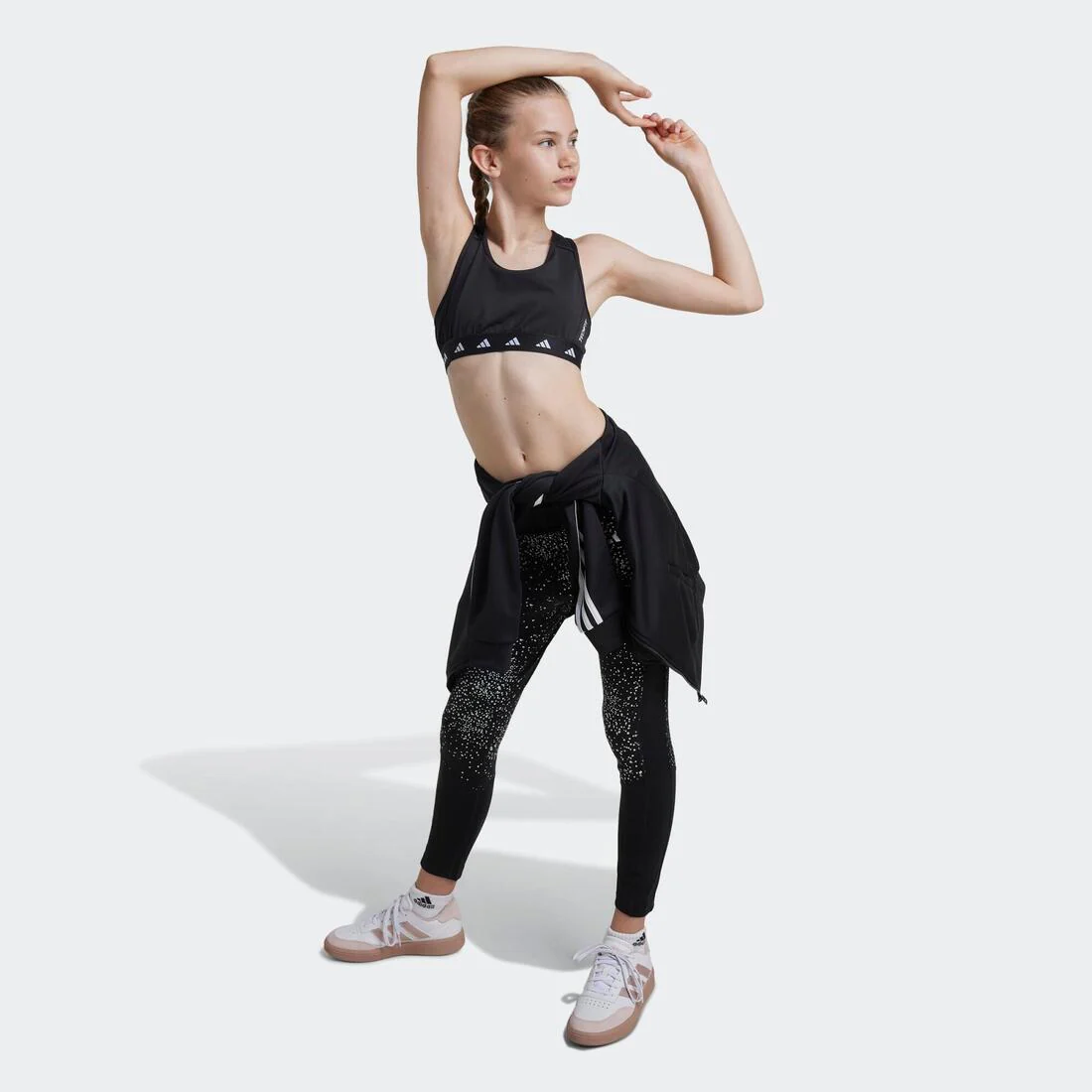 Brassière Techfit Power React Enfants, noire - Image 5