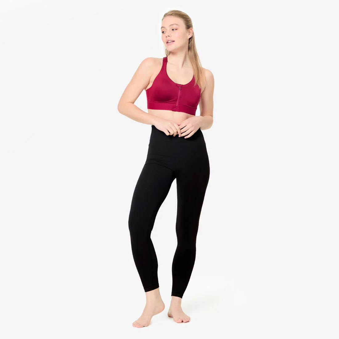 Brassière zippée avec coques maintien fort Femme - Image 5