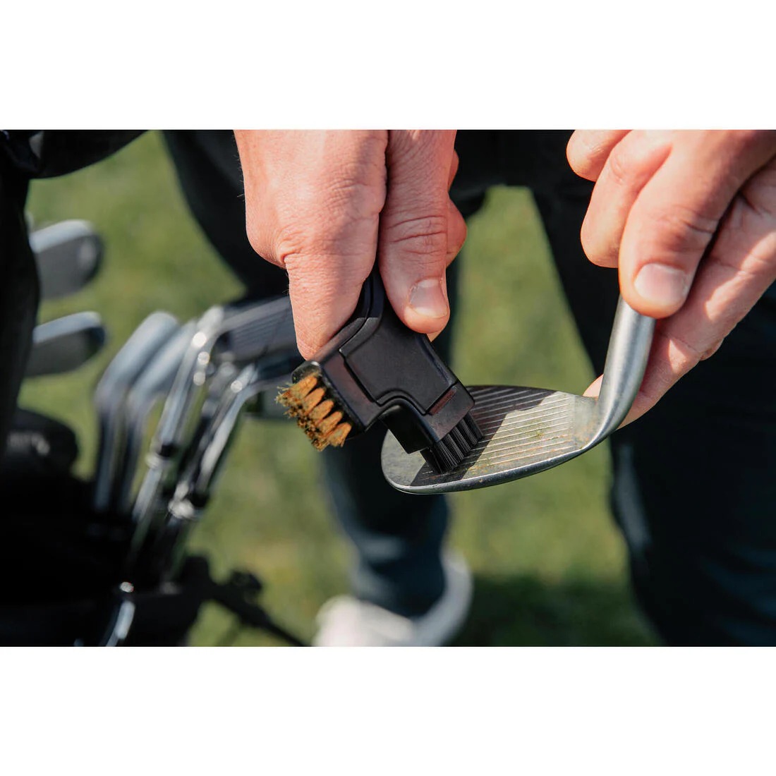 Brosse nettoyage clubs golf - INESIS noir - Image 2