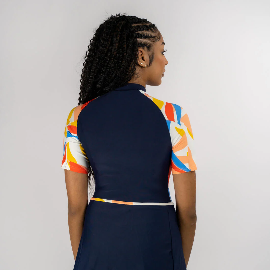 BURKINI RIME 100 MANCHES COURTES NAVY LEA MELON - Image 2