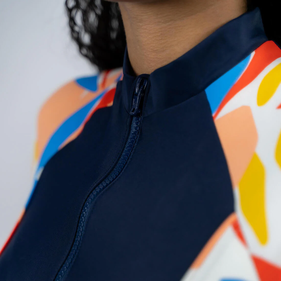 BURKINI RIME 100 MANCHES COURTES NAVY LEA MELON - Image 4