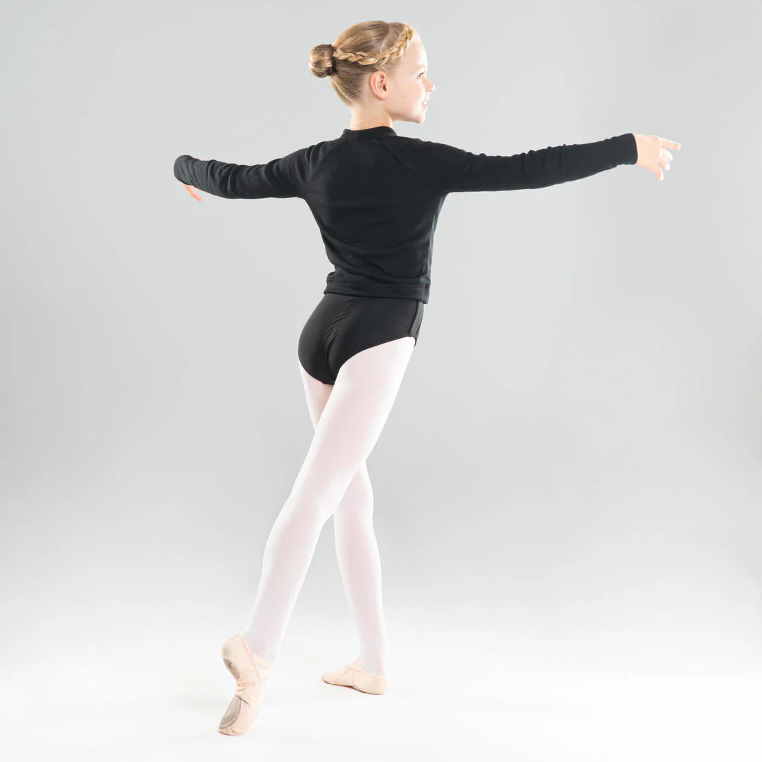 Cache coeur danse classique noir fille - Image 6