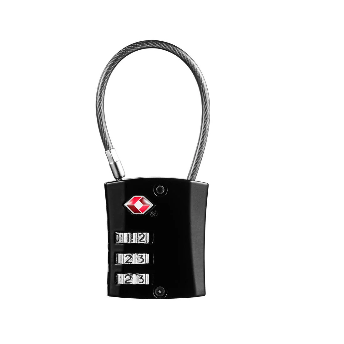 Cadenas à code de voyage câble, Travel TSA noir - Image 3