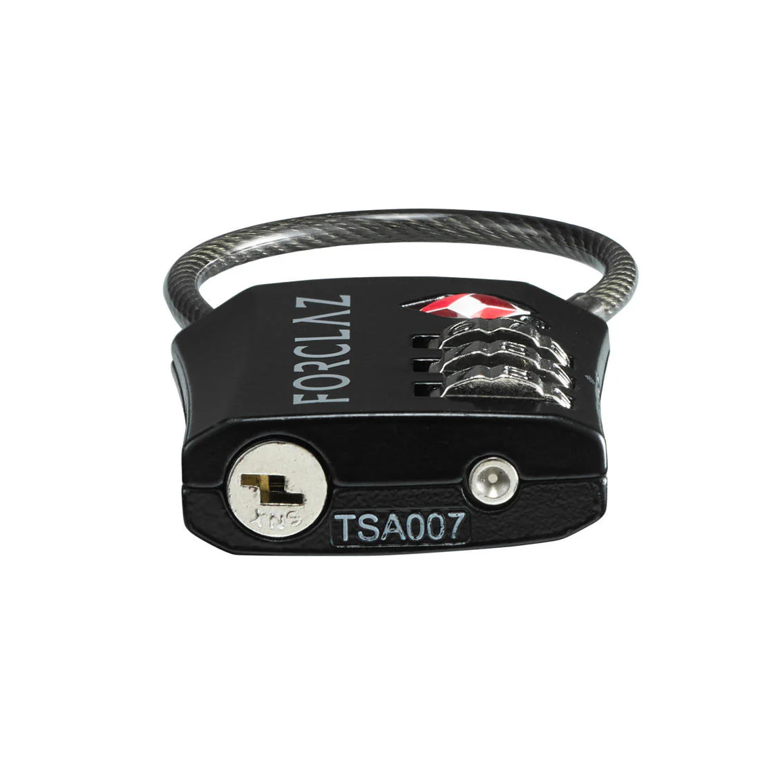 Cadenas à code de voyage câble, Travel TSA noir - Image 4